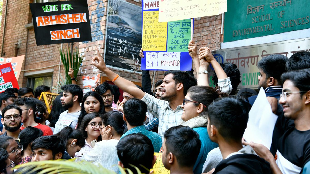 JNUSU Poll Saffron Set To Sweep JNU Students Union Election As ABVP