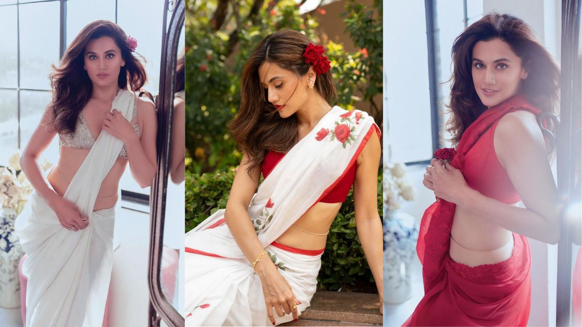 5 Cotton Sarees That Transform Taapsee Pannu Into A Haseen Dilruba