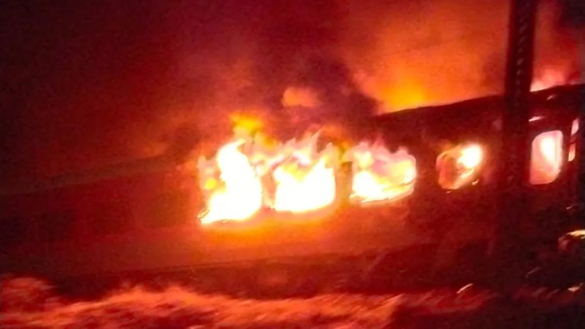 Bihar Train Fire AC Coach Of Holi Special Train Catches Fire Near Ara