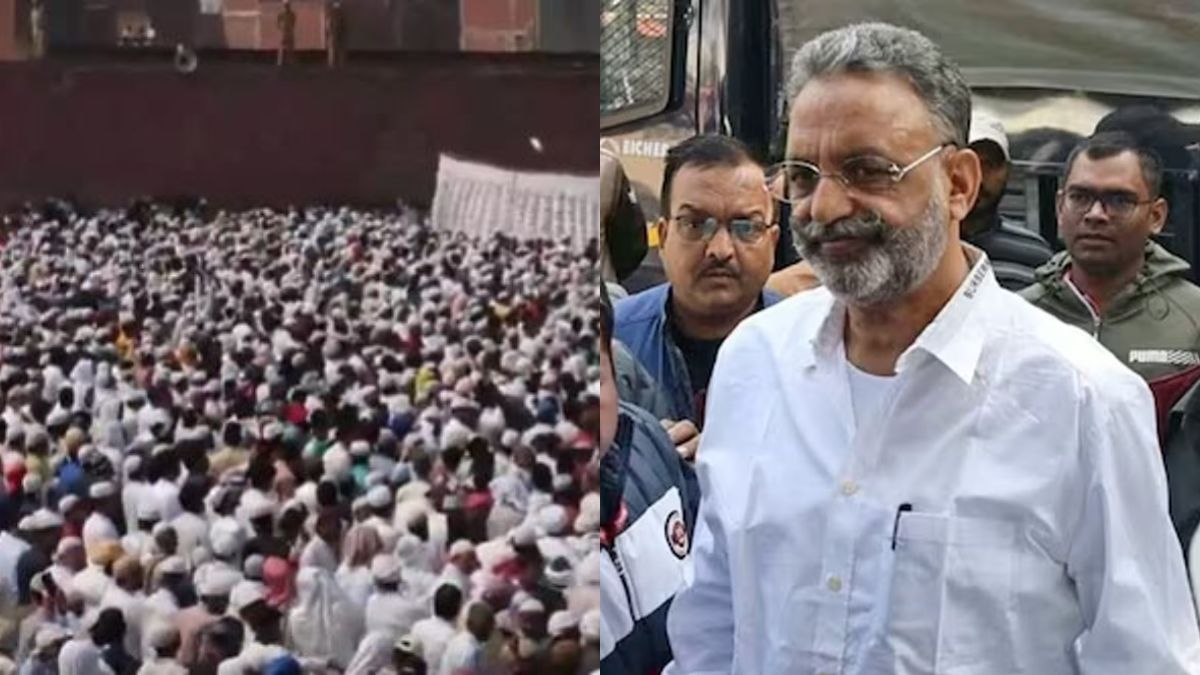 LIVE: Mukhtar Ansari's Funeral Procession Leaves Ghazipur Residence, People Turn Up In Large Numbers