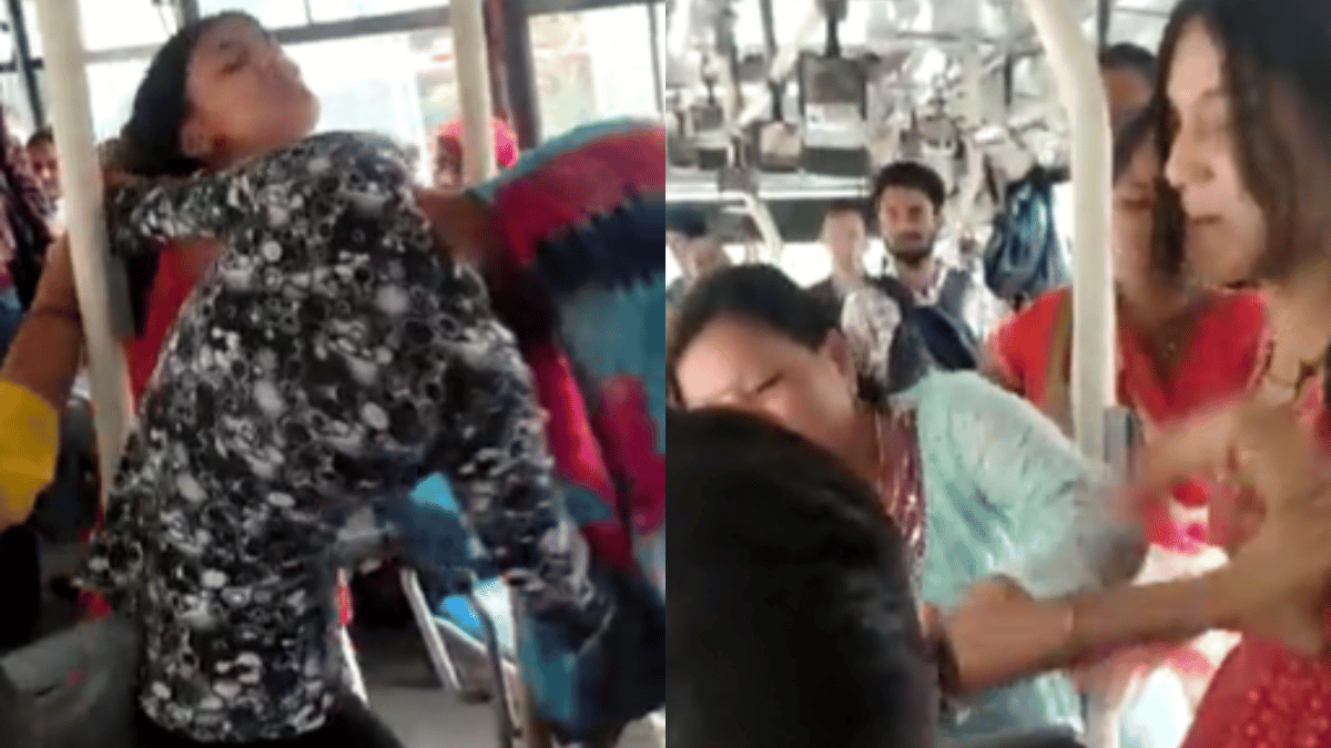 Delhi Viral Video: Free Seats Lead To Another Chaotic Brawl Between Women  On DTC Bus