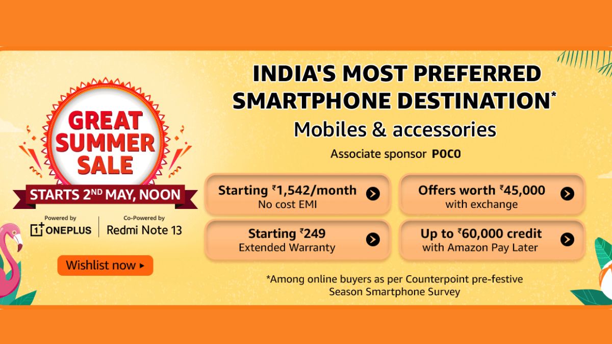 Amazon Great Summer Sale 2024 Date Redmi Note 13 Pro To iQOO Z9 5G