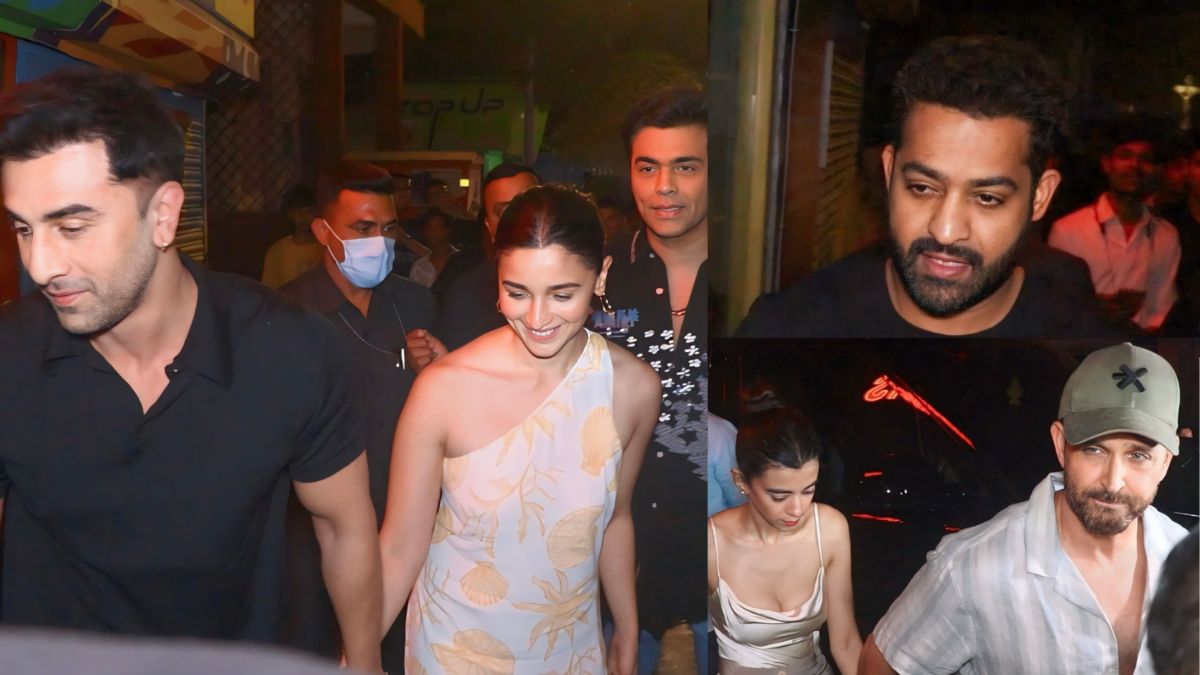 Ranbir Kapoor, Alia Bhatt Spotted With Jr NTR For A Dinner Date In ...