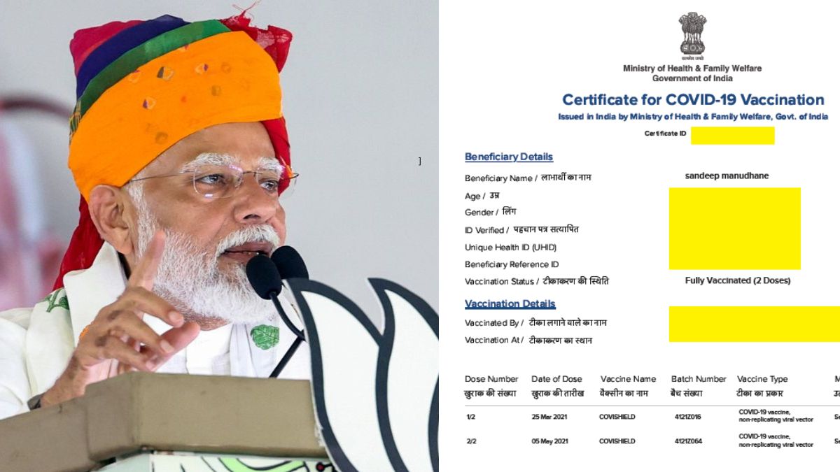 PM Modi's Photo Removed From Vaccine Certificates Amid Covishield Row, Health Ministry Cites This Reason