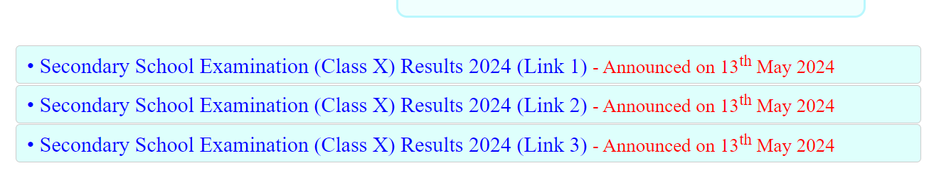 CBSE 10th Result 2024 OUT Live Updates: Link Active At cbseresults.nic.in
