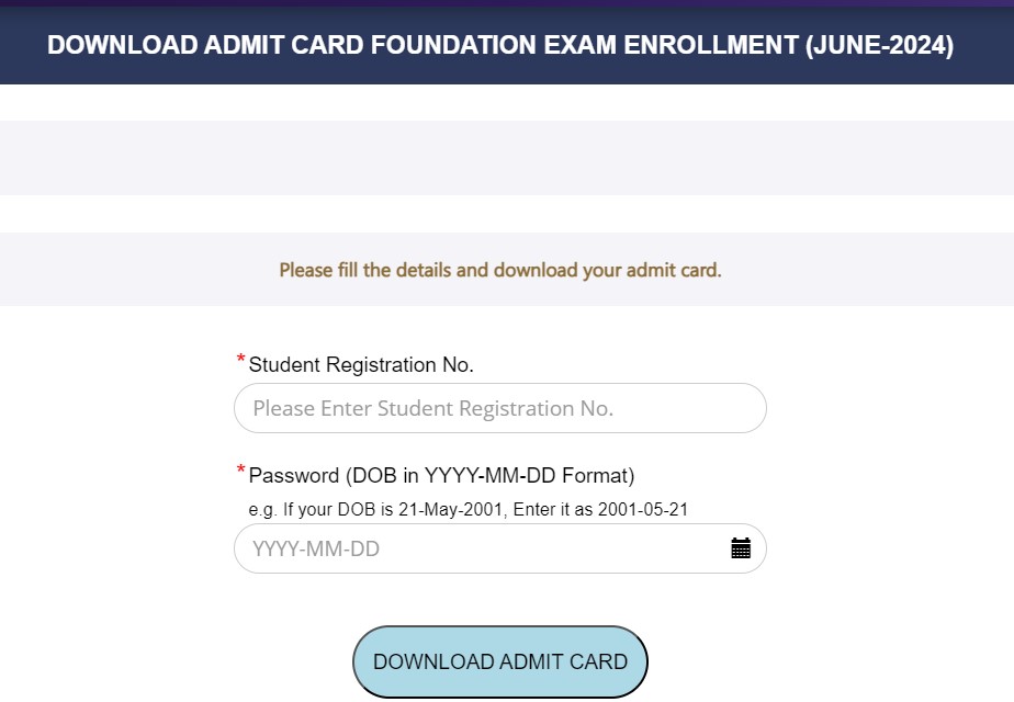 ICAI CA Foundation Admit Card 2024 For June Session Released At