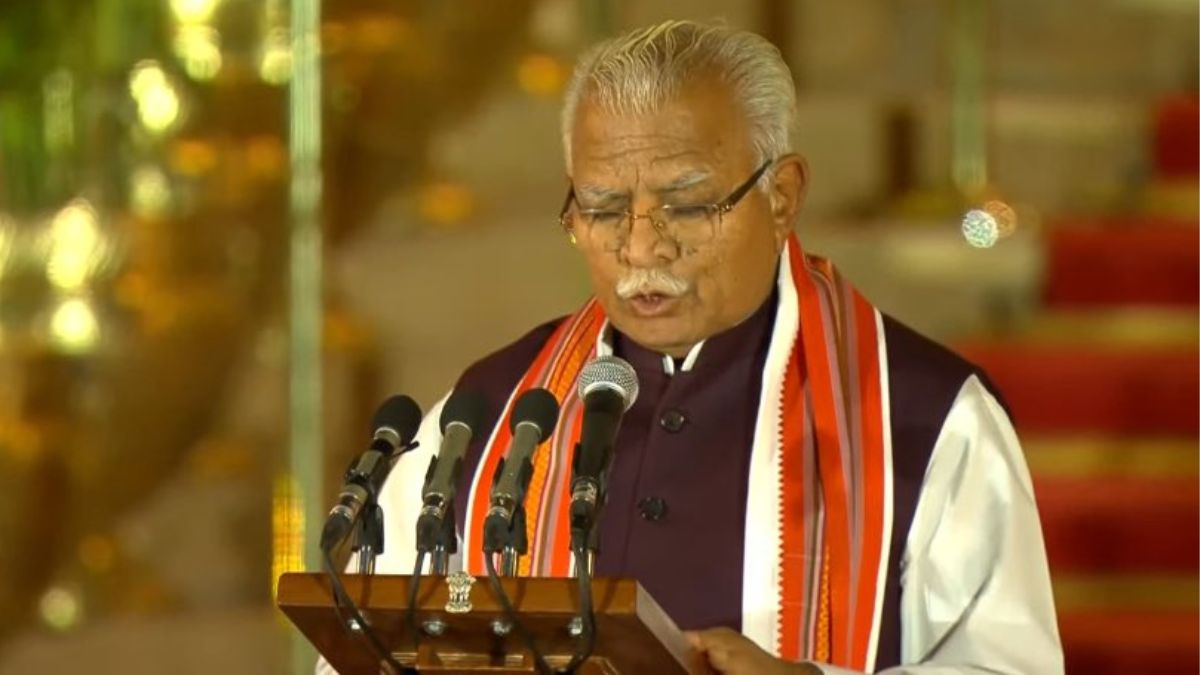 Manohar Lal Khattar Sworn-In As Cabinet Minister: His Political Journey ...