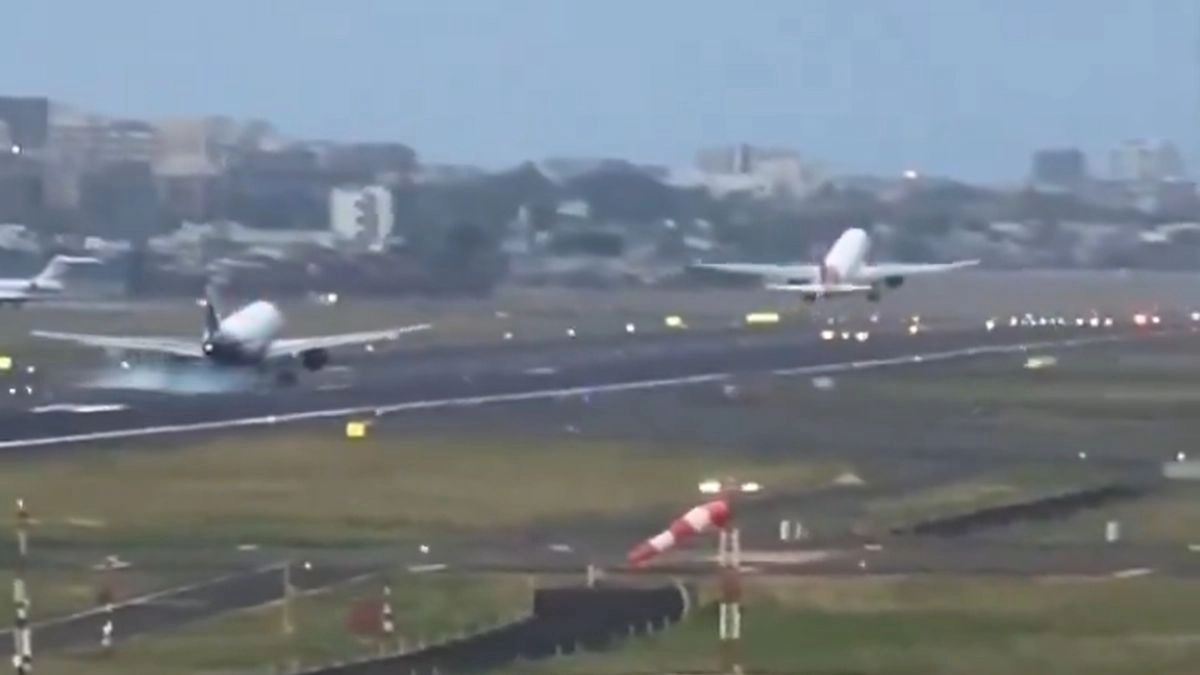 mumbai-airport-tragedy-averted-indigo-flight-lands-on-same-runway-while-air-india-plane-takes-off-video