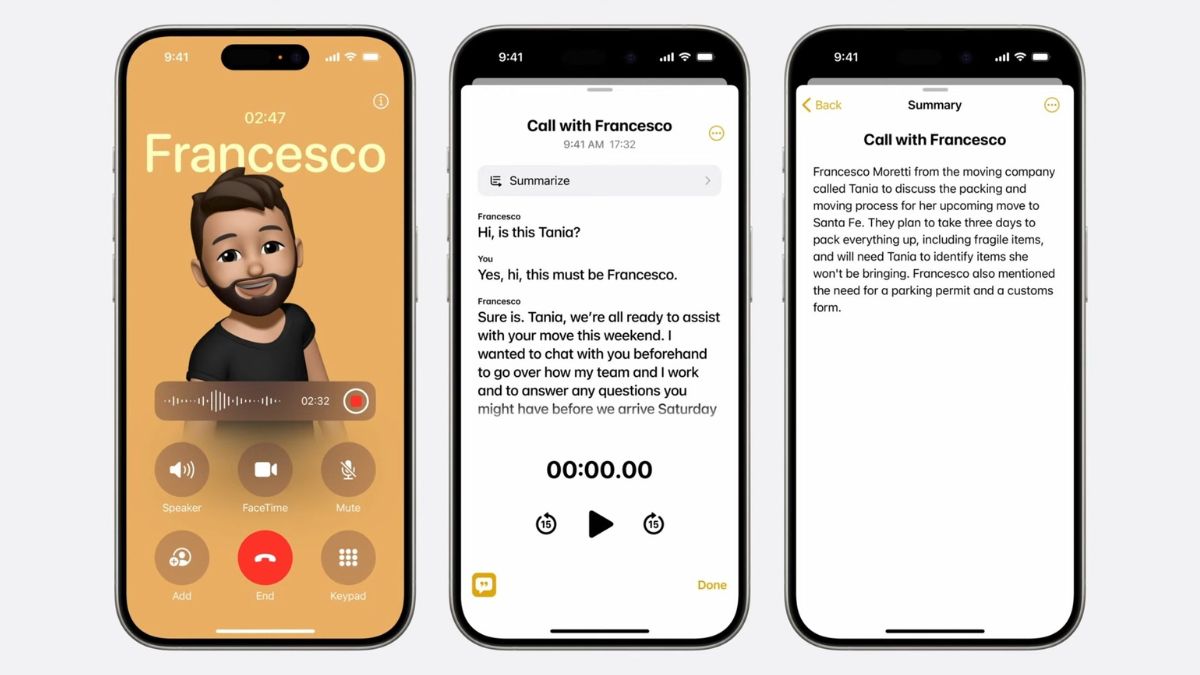 ios 18 call recording feature