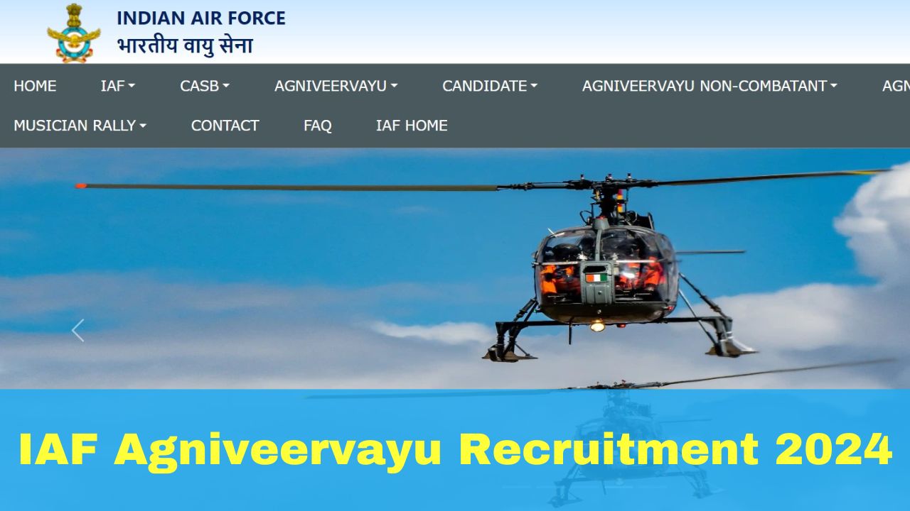 IAF Agniveervayu Recruitment 2024 Notification Released At agnipathvayu ...