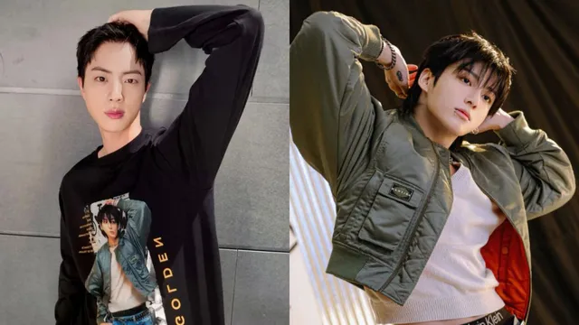 bts-jin-wears-a-shirt-with-jungkook-on-it-exclaims-hes-taking-it-armys-adore-hyung-maknae-bond-latest-kpop-news