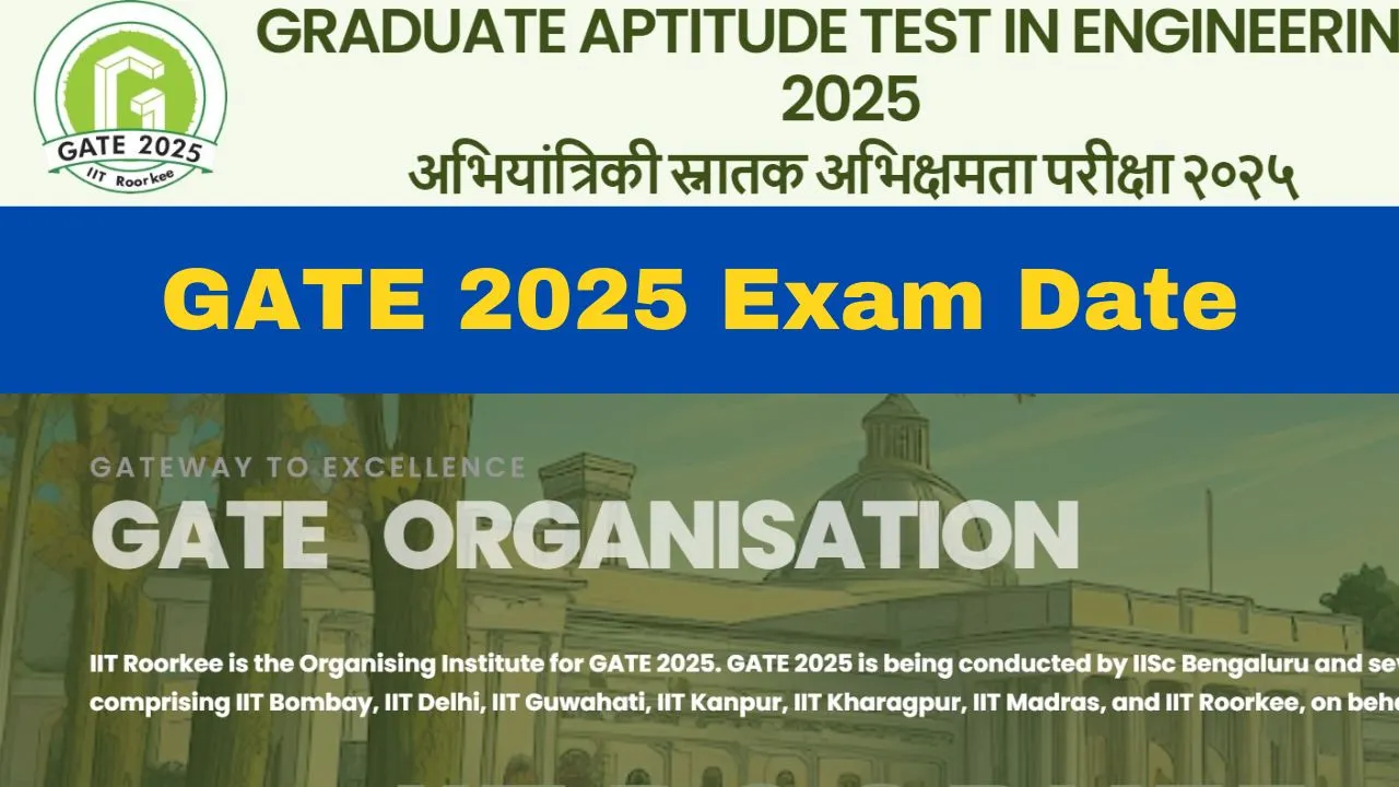 GATE 2025 Exam Date Announced; IIT Roorkee To Conduct Exam From