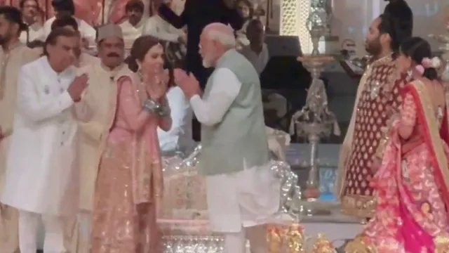 ambani-wedding-pm-modi-attends-shubh-ashirwad-ceremony-of-anant-ambani-radhika-merchant
