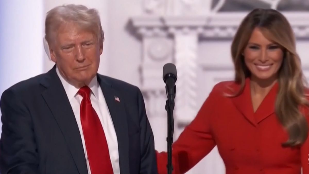 Melania Trump Makes Rare Appearance At RNC As Trump Delivers Acceptance ...