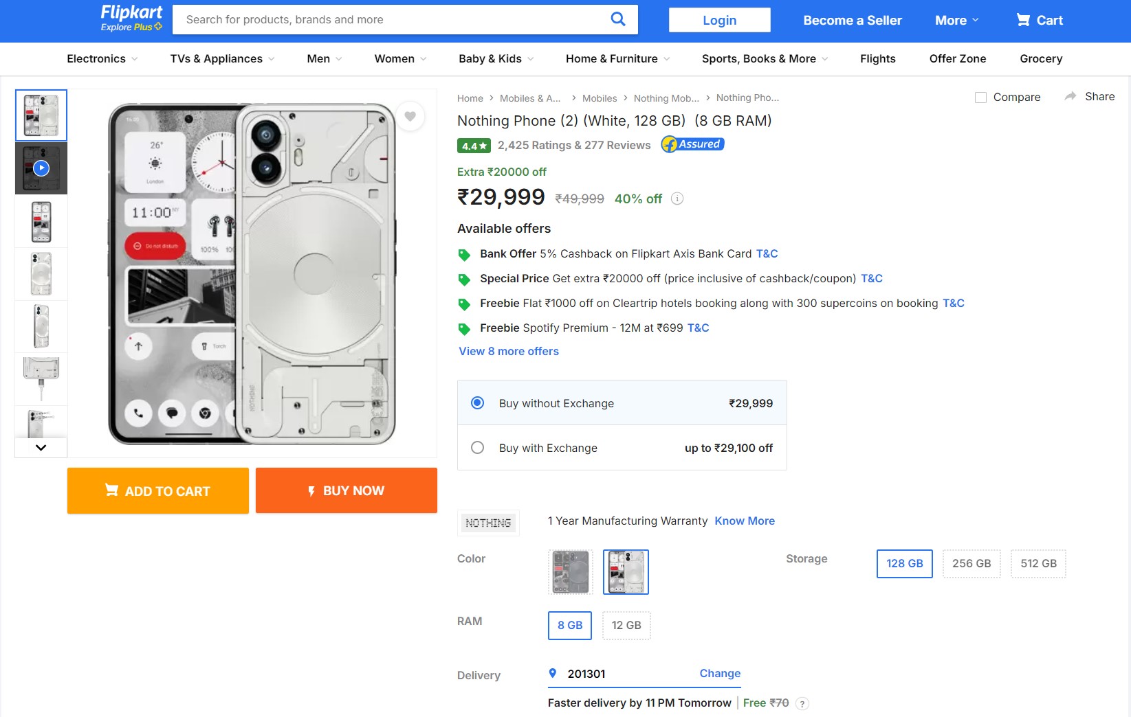 Flipkart GOAT Sale 2024 Nothing Phone 2 Price In India Drops To Under