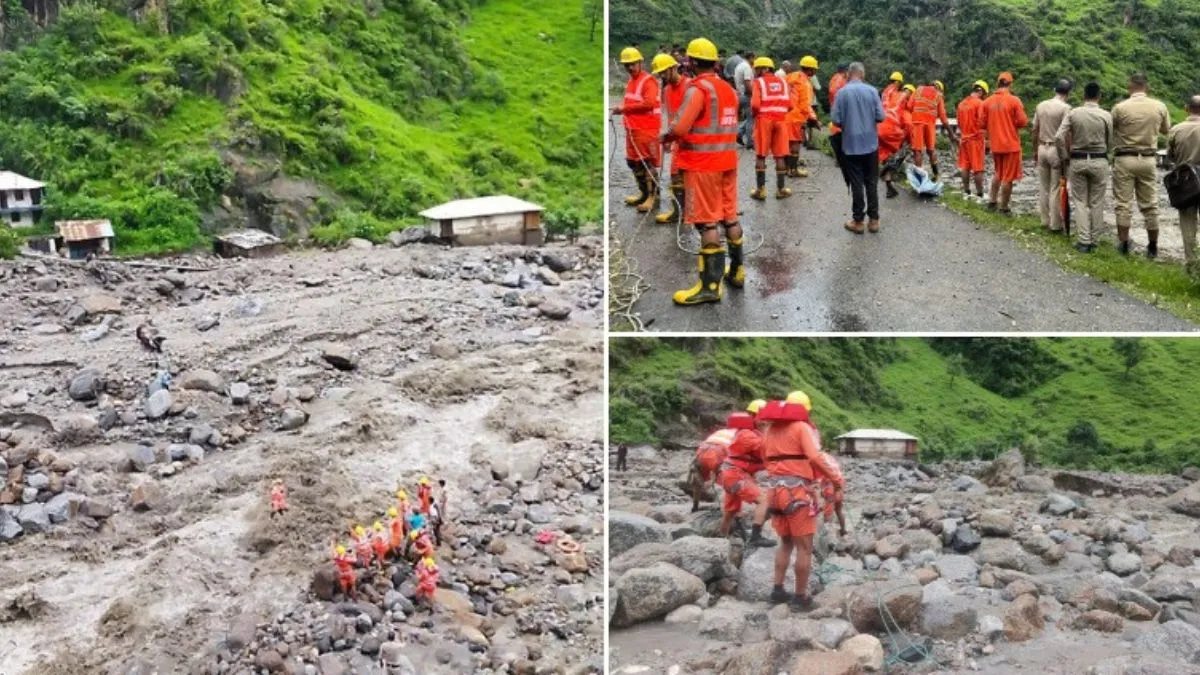 himachal-cloudburst-mandi-destruction-rajwan-village-flood-ndrf-rescue-operations-padhar-schools-holiday-pathankot-mandi-highway-landslide-beas-river-dam-gates-open