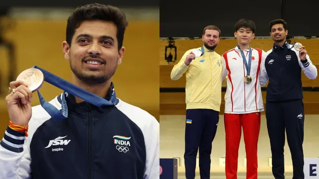 paris-olympics-2024-shooting-swapnil-kusale-bags-bronze-medal-in-mens-50m-rifle-3-positions-event-indias-tally-rises-to-3
