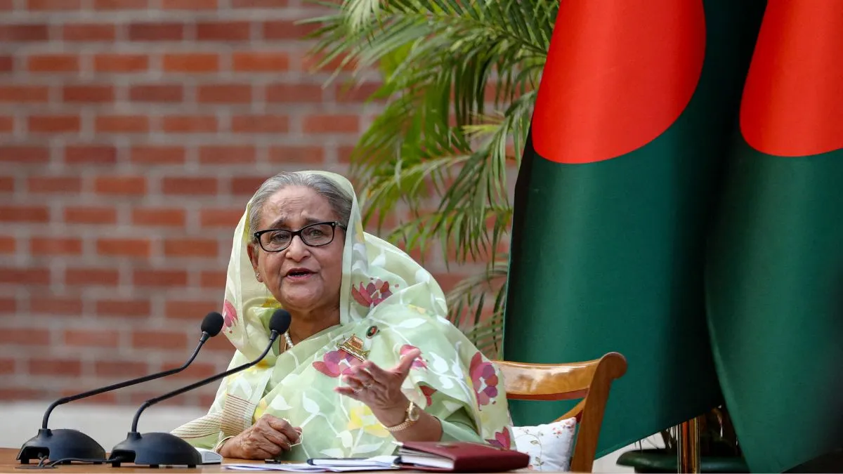 Bangladesh PM Sheikh Hasina Lands At Hindon Air Base; Violence ...