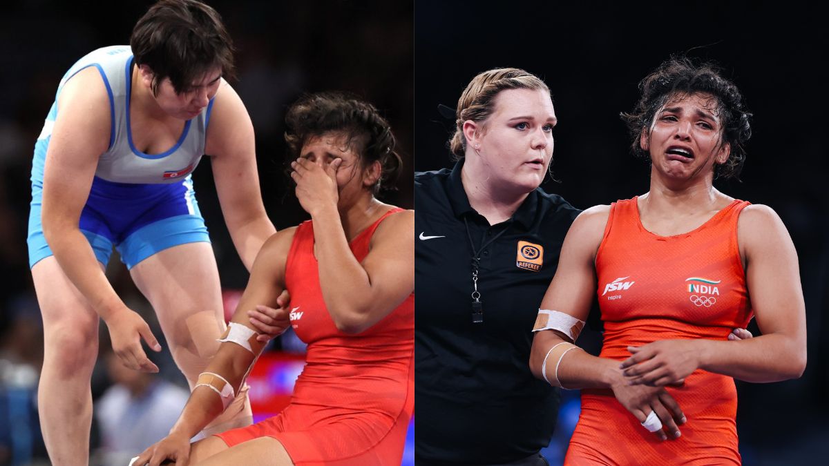 Paris Olympics 2024 Wrestling Nisha Dahiya Breaks Down In Tears After Losing Quarterfinal Bout