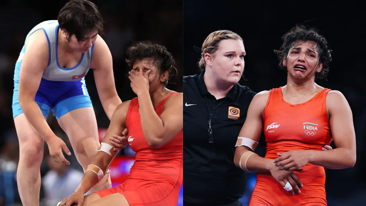 paris-olympics-2024-wrestling-nisha-dahiya-breaks-down-in-tears-after-losing-quarterfinal-bout-due-to-hand-injury