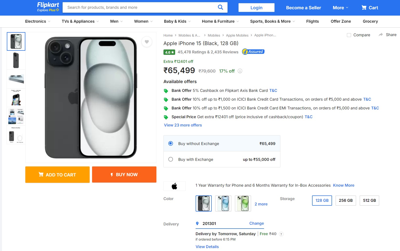 Flipkart Flagship Sale 2024 Apple iPhone 15 Price Drops To Under Rs