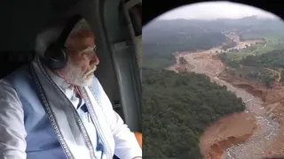 PM Modi Visits Wayanad, Conducts Aerial Survey Of Landslide-Hit Areas With Kerala CM