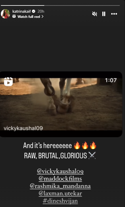 Katrina Kaif Katrina Kaif's Instagram Story