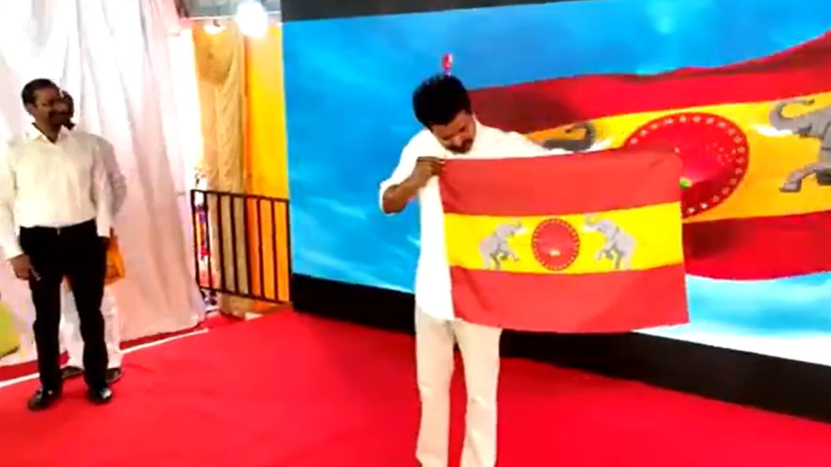 ‘I Feel Very Proud’: Tamil Actor Vijay Unveils Two-Coloured Flag ...