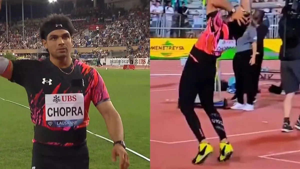 neeraj-chopras-frustrating-reaction-goes-viral-after-missing-out-on-90m-mark-at-lausanne-diamond-league-2024-watch