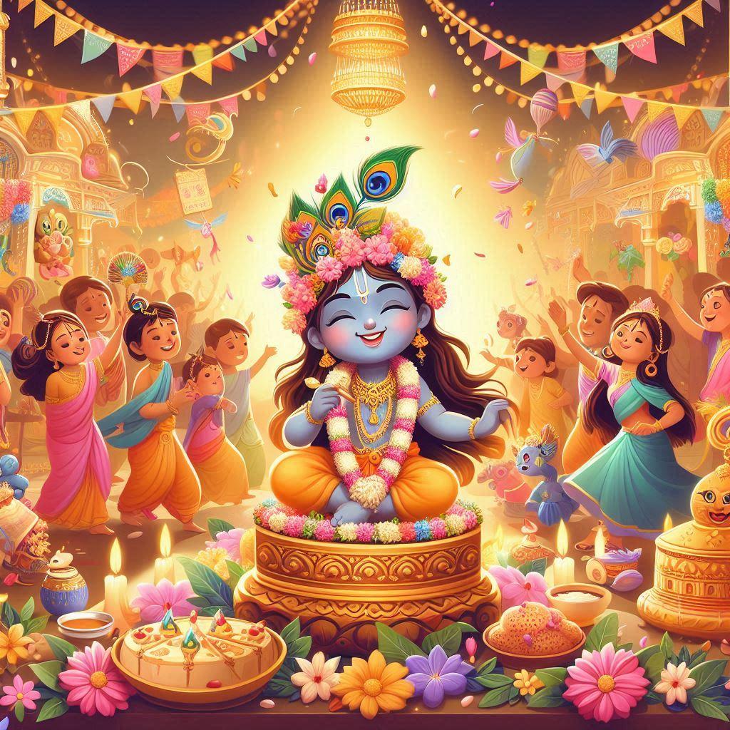 Janmashtami 2024 Wishes, Images AIGenerated Greetings To Share Happy