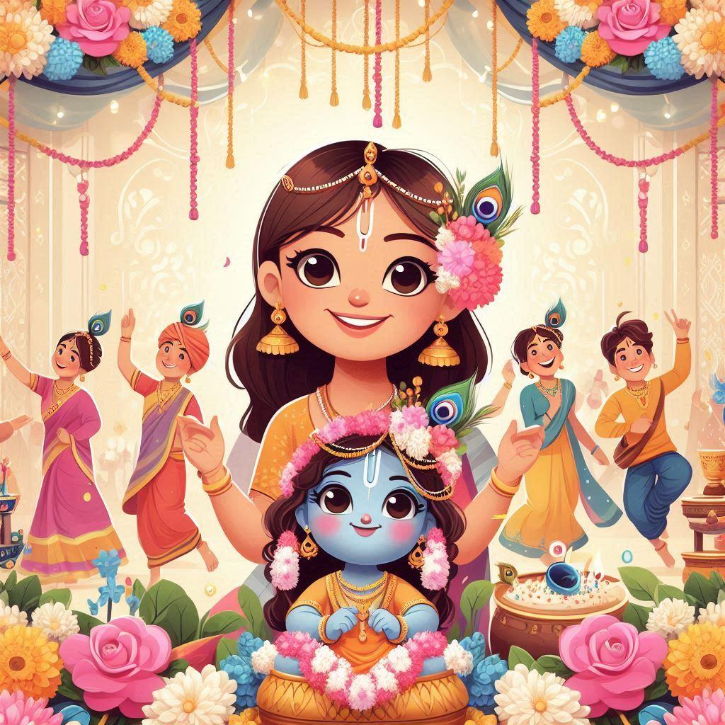 Janmashtami 2024 Wishes, Images AIGenerated Greetings To Share Happy