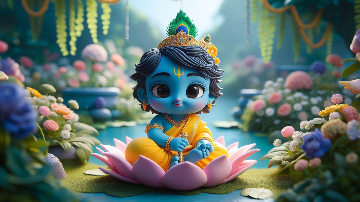 Janmashtami 2025 WhatsApp Wishes Stickers, GIFs How To Send Animated