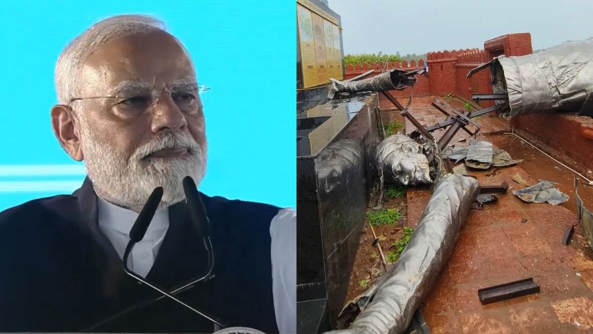 pm-modi-on-chhatrapati-shivaji-statue-collapse-in-maharashtra-mva-criticism-bjp-eknath-shinde-shiv-sena-sharad-pawar-ncp-latest-updates