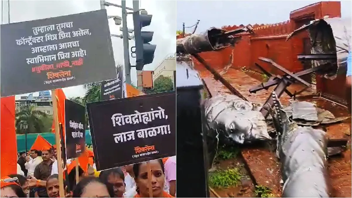 Shivaji Statue Collapse: MVA Embarks On ‘Hit With Footwear’ March ...