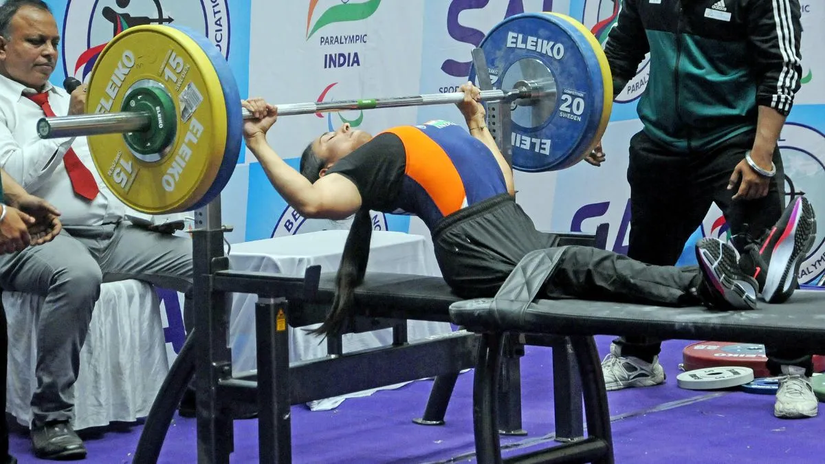 Powerlifting Paralympics 2024 Lok Bekki Carolin