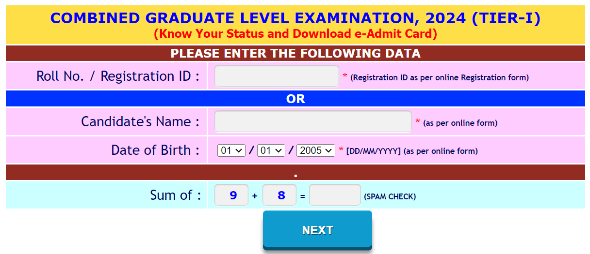 Admit Card SSC CGL 2024 Live Updates: SSC ER Region Admit Card 2024 Released