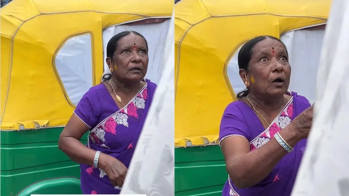shorts-not-allowed-in-bengaluru-elderly-woman-shames-influencer-for-wearing-shorts-on-road-video-goes-viral