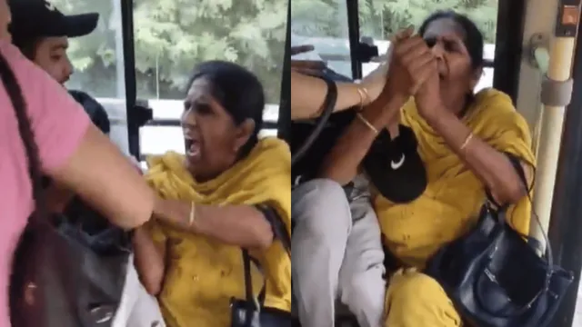 viral-video-aunty-fist-fights-with-man-for-bus-seat-in-delhi-internet-is-more-intrigued-by-her-acting