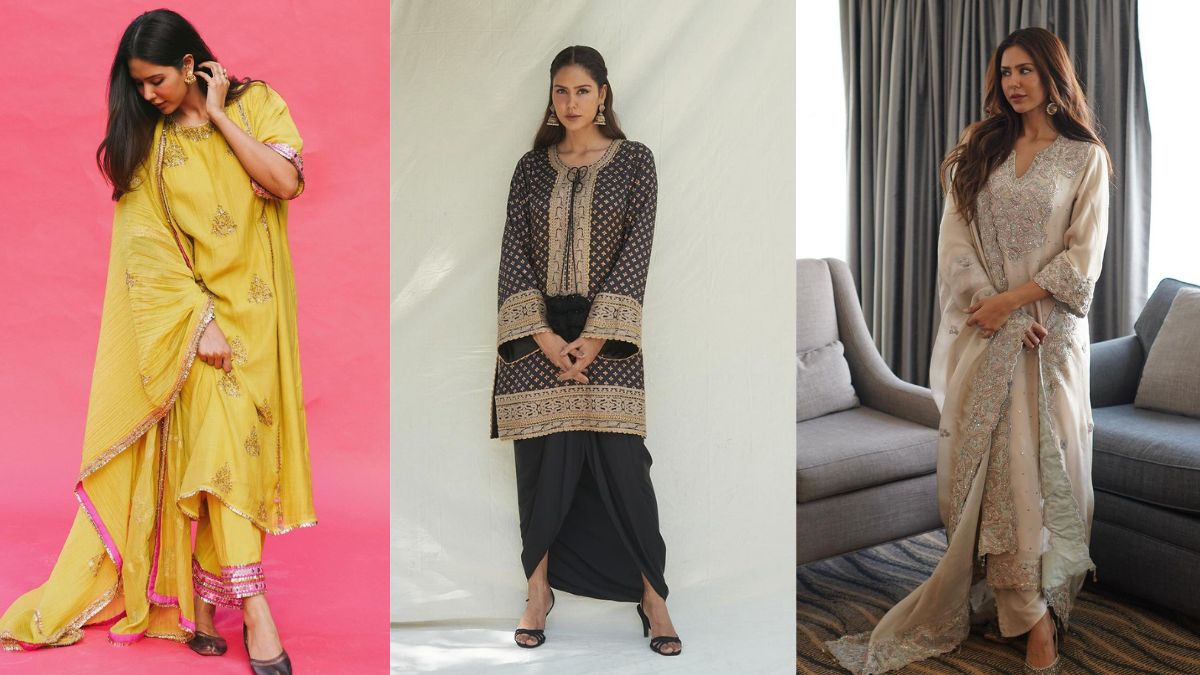 5 Festive Salwar Suits You Can Steal From Punjabi Queen Sonam Bajwa’s Wardrobe