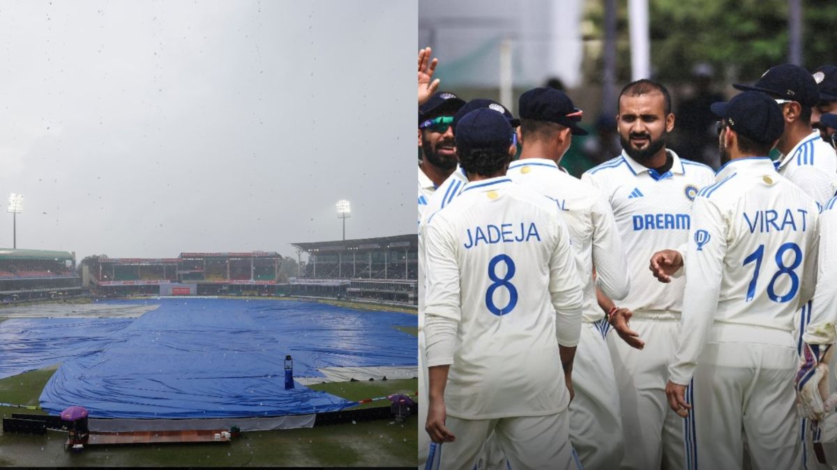 ind-vs-ban-2nd-test-incessant-rain-forces-early-close-of-play-on-day-1-between-indiabangladesh-in-kanpur