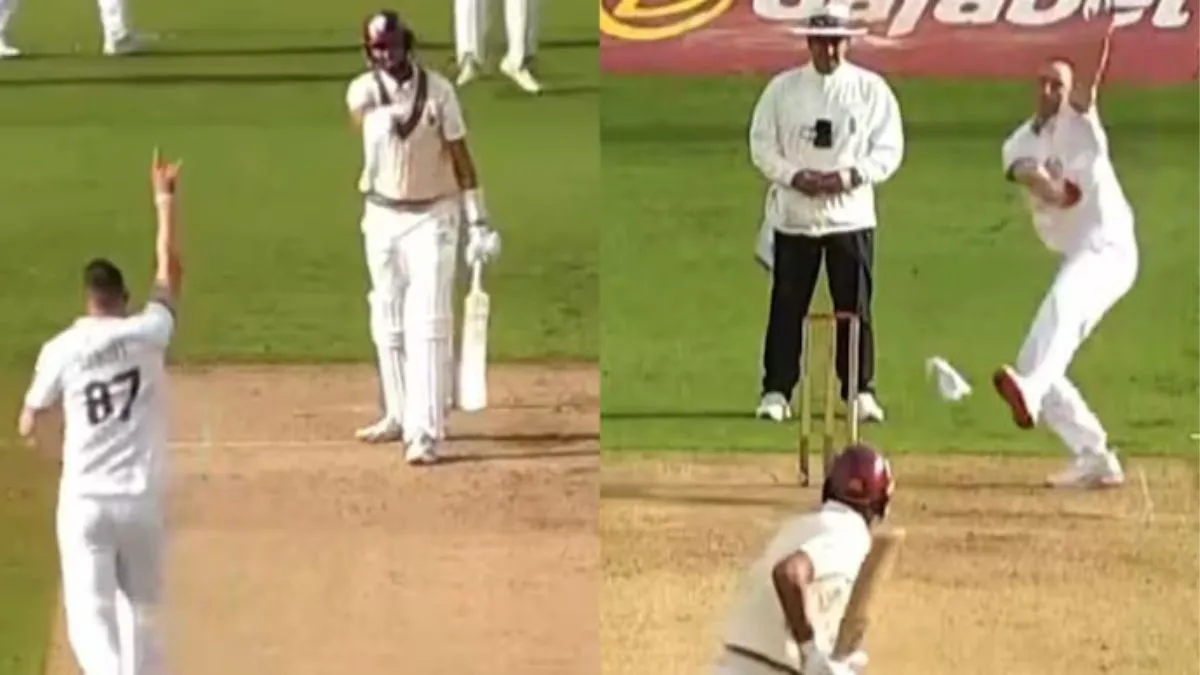 county-championship-shoaib-bashir-survives-a-bizarre-bowled-dismissal-due-to-fallen-towel-watch