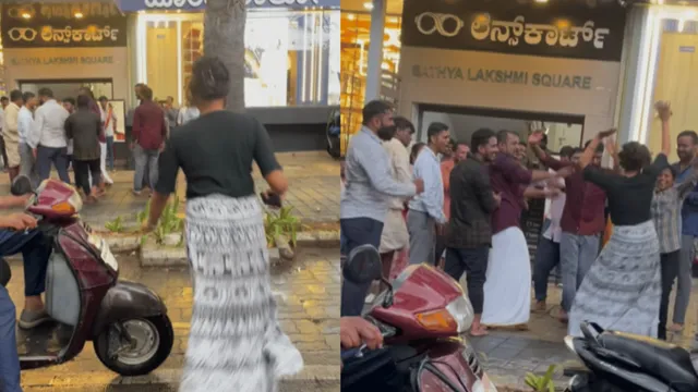 peak-bengaluru-moment-woman-joins-random-dance-celebration-on-road-while-stuck-in-traffic-jam-viral-video