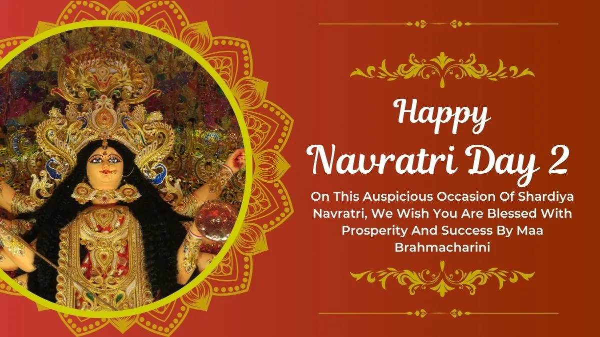 Happy Shardiya Navratri Day 2: Maa Brahmacharini Wishes, Messages, HD ...