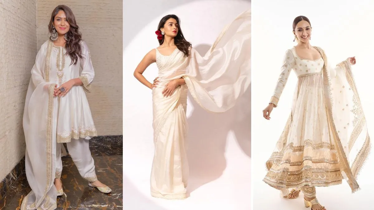 Shardiya Navratri 2024 Day 5 Bollywood Divas Inspired White