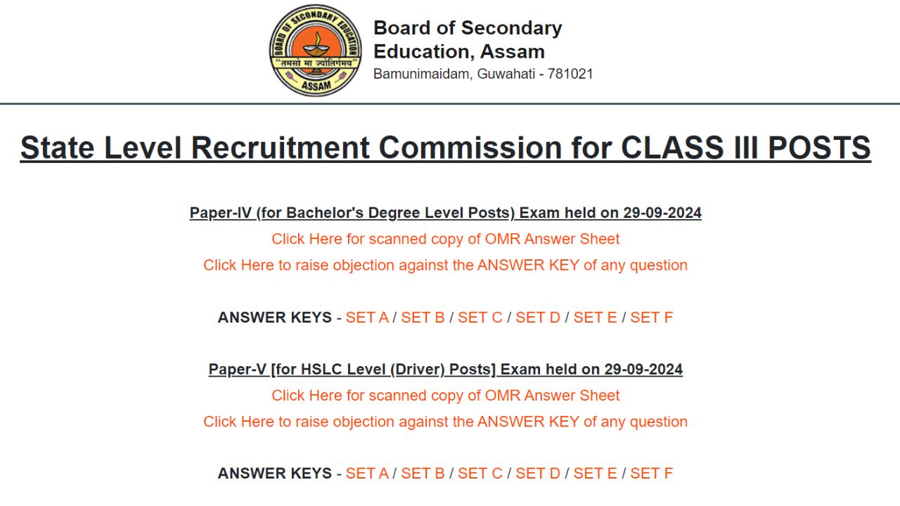 ADRE SLRC Grade 3 Answer Key 2024 Released At Raise