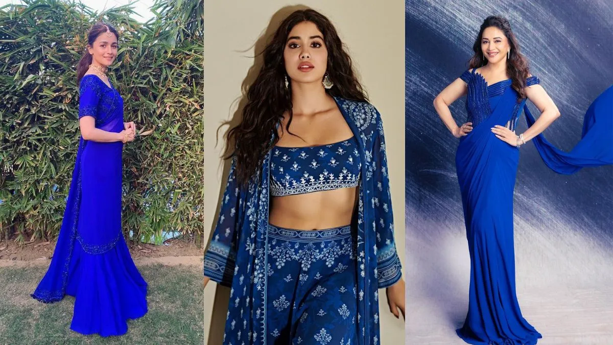 Alia Bhatt, Janhvi Kapoor And Others Exude Fashion In Royal Blue Colour Outfits For Day 7 Of Navratri