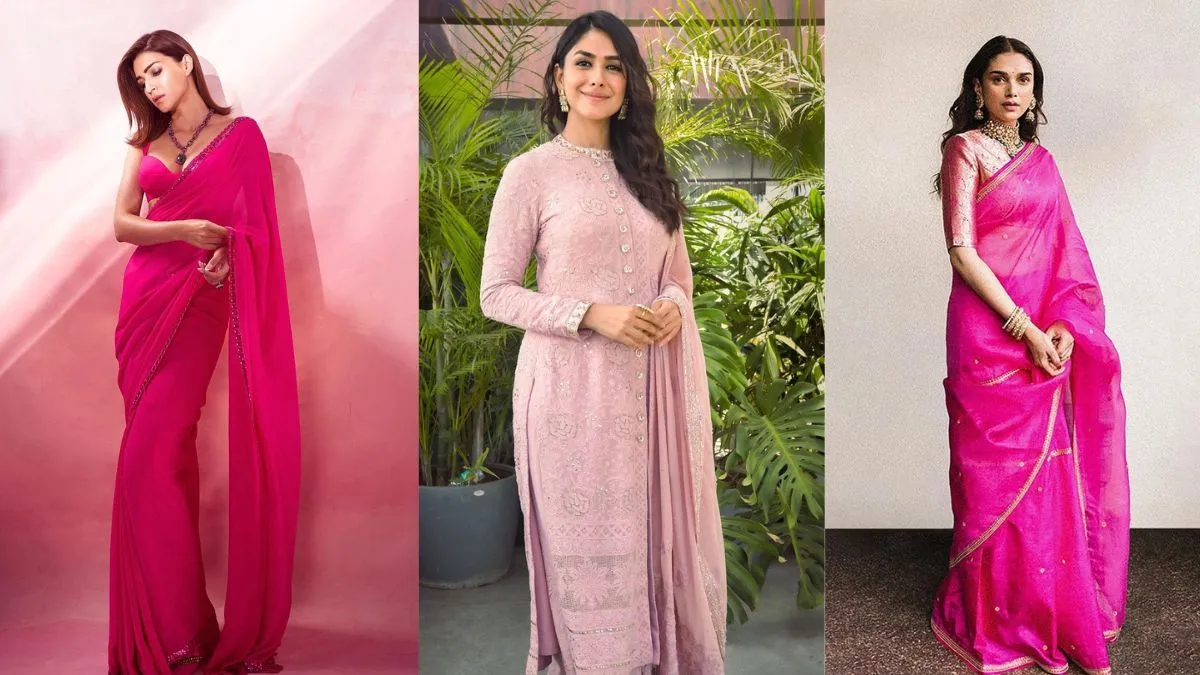 Kriti Sanon, Aditi Rao Hydari And Others Makes A Statement In Pink Outfits For Day 8 Of Navratri