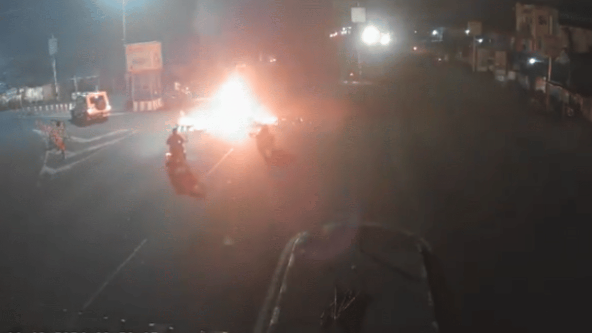 viral-video-biker-spine-chilling-crash-into-suv-leads-to-blazing-fire-on-road-in-coochbehar