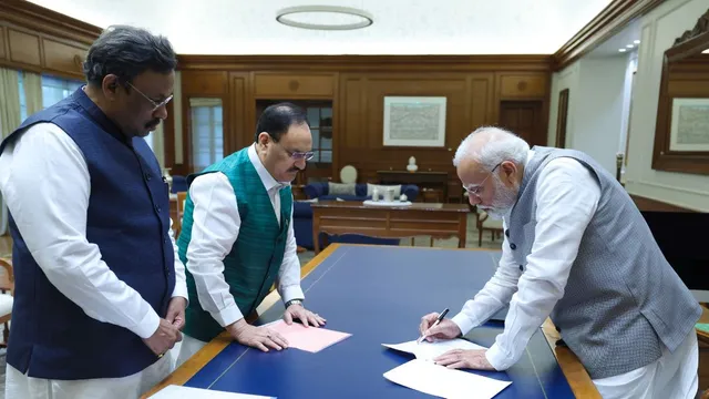 pm-modi-launches-bjps-active-membership-campaign-renews-membership-as-its-first-member