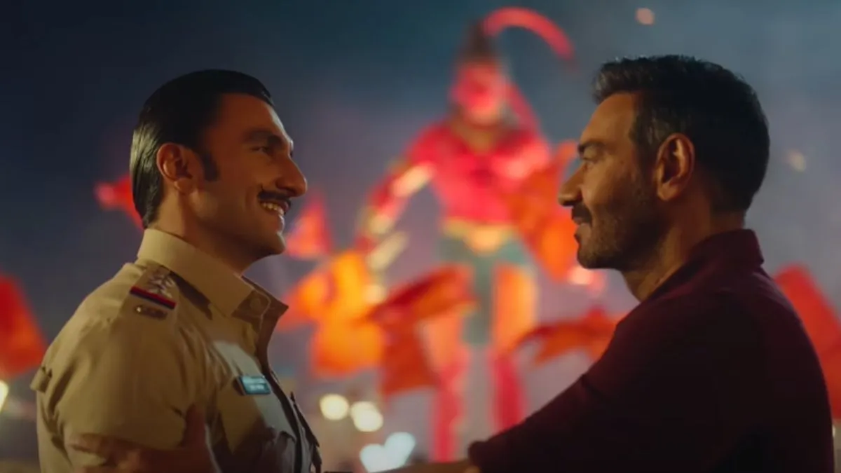 Singham Again First Song: Ajay Devgn And Ranveer Singh Bring Lord Ram-Hanuman Vibes In Jai Bajrangbali | Watch